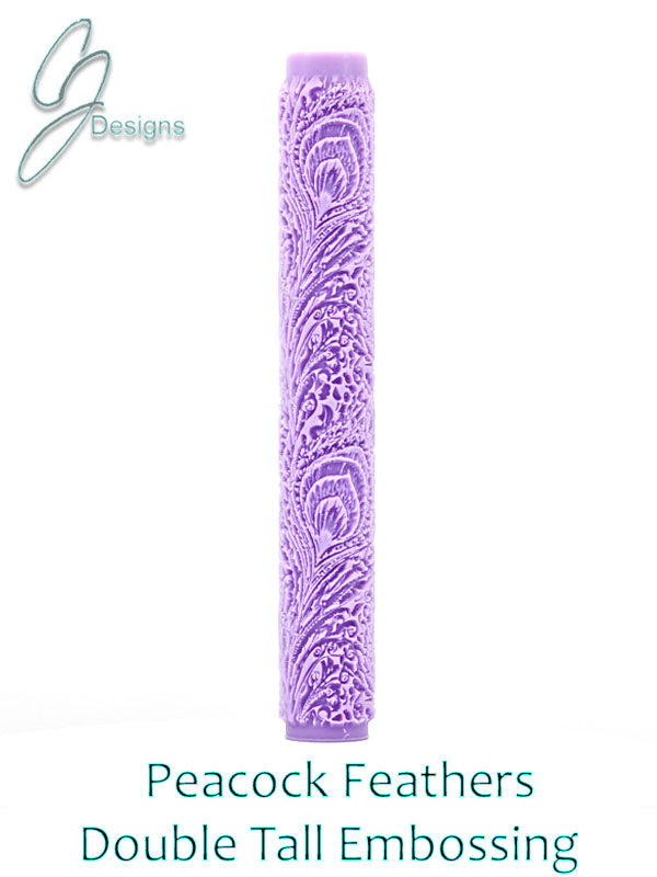 Peacock Feathers Intricate Detail Texture Roller