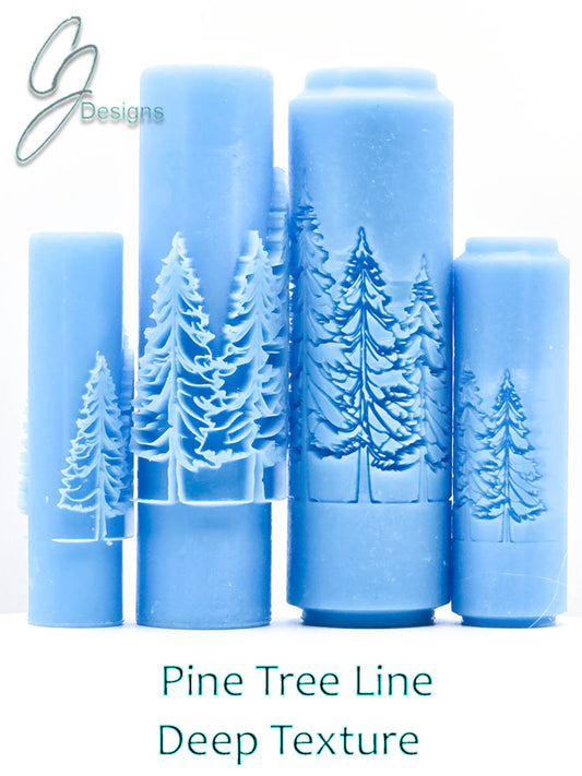Pine Tree Line Deep Impression Texture Rollers