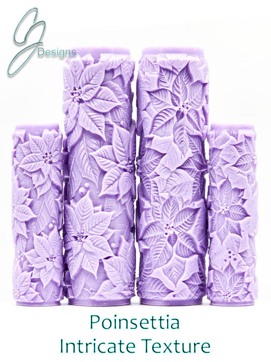 Poinsettia Intricate Detail Texture Roller