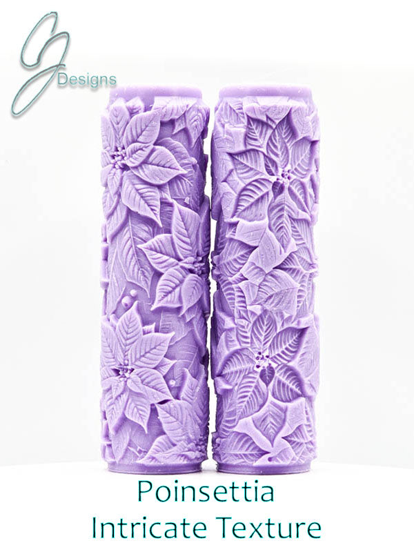 Poinsettia Intricate Detail Texture Roller