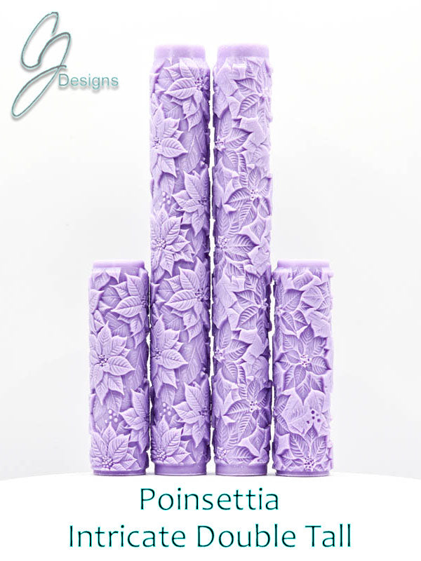 Poinsettia Intricate Detail Texture Roller