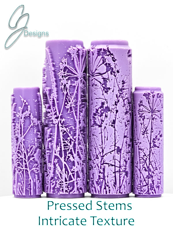 Pressed Stems Intricate Detail Texture Roller