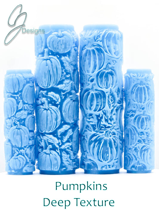 Pumpkins Deep Impression Texture Roller