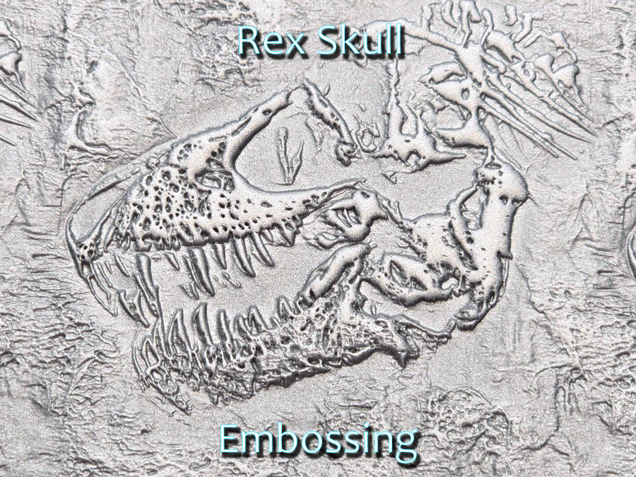 Rex Skull Deep Impression Texture Rollers