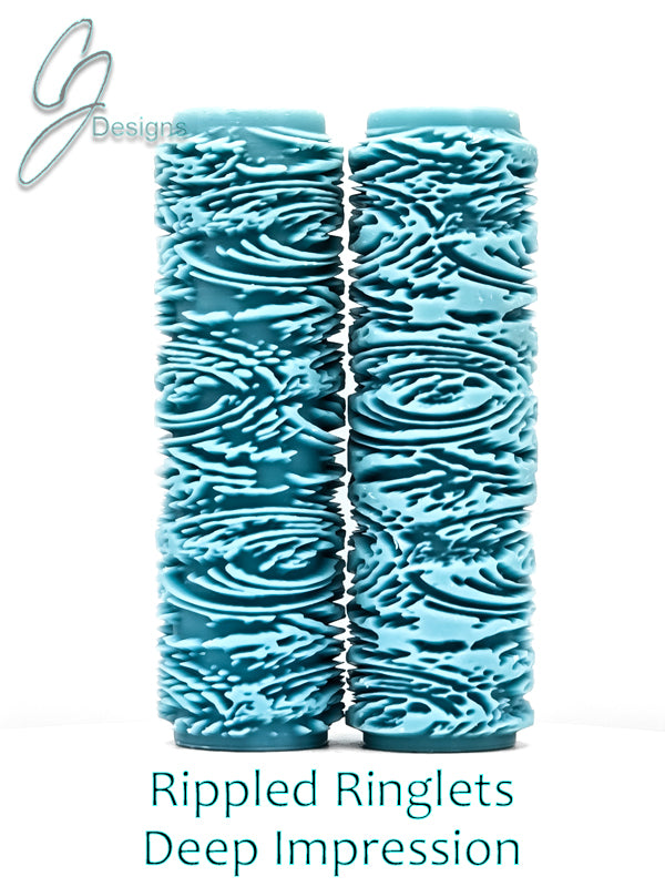 Rippled Ringlets Deep Impression Texture Rollers
