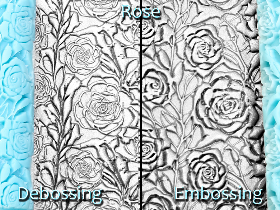 Roses Deep Impression Texture Rollers