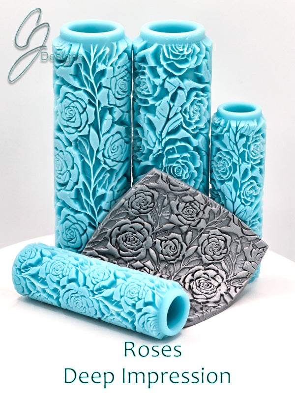 Roses Deep Impression Texture Rollers