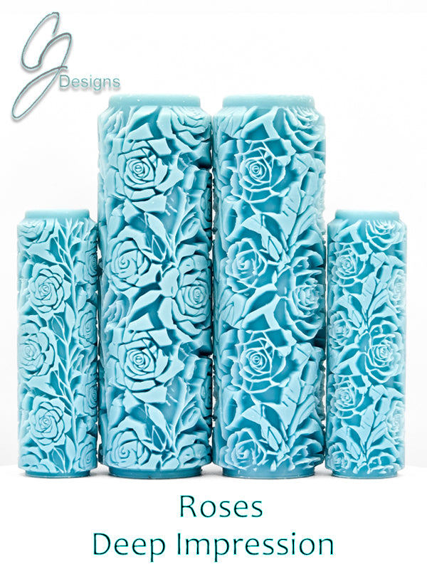 Roses Deep Impression Texture Rollers