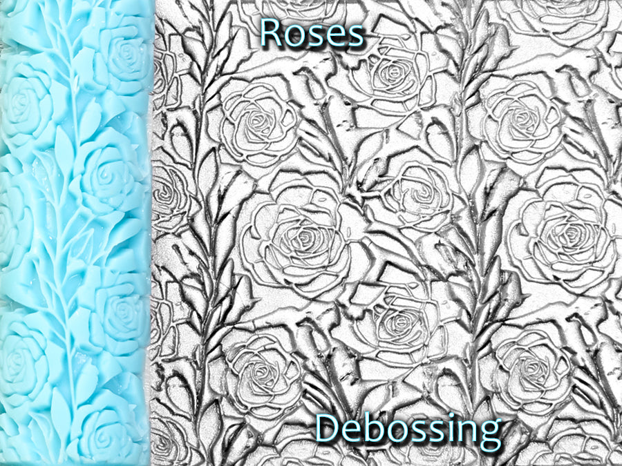 Roses Deep Impression Texture Rollers