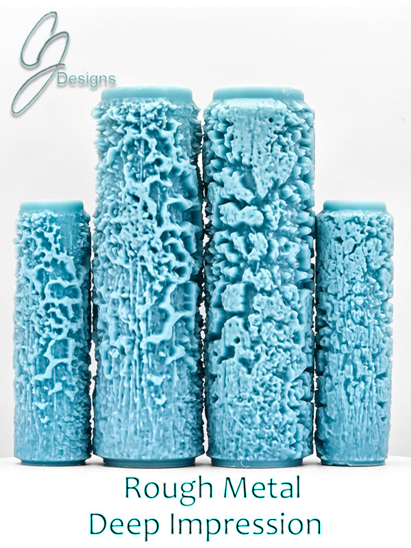 Rough Metal Deep Impression Texture Rollers
