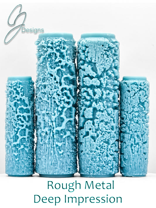 Rough Metal Deep Impression Texture Rollers