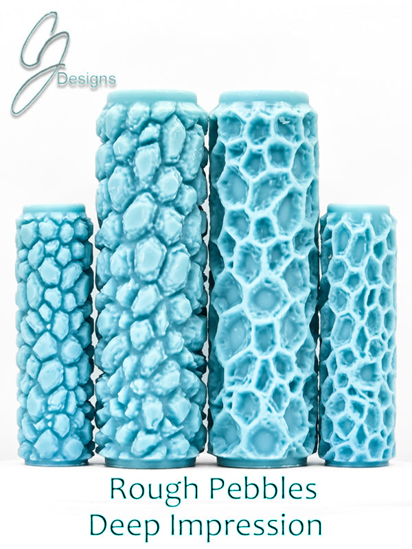 Rough Pebbles Deep Impression Texture Rollers