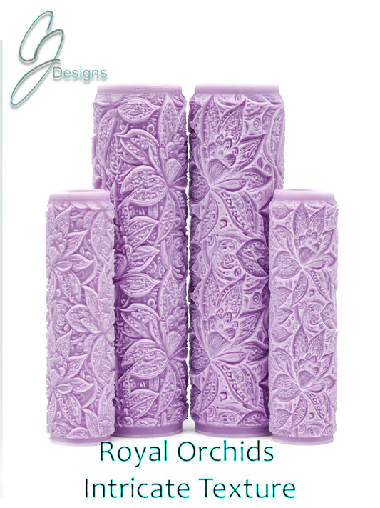 Royal Orchids Intricate Detail Texture Roller