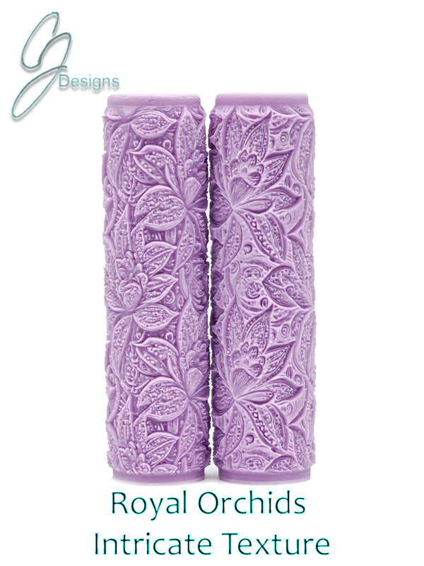 Royal Orchids Intricate Detail Texture Roller