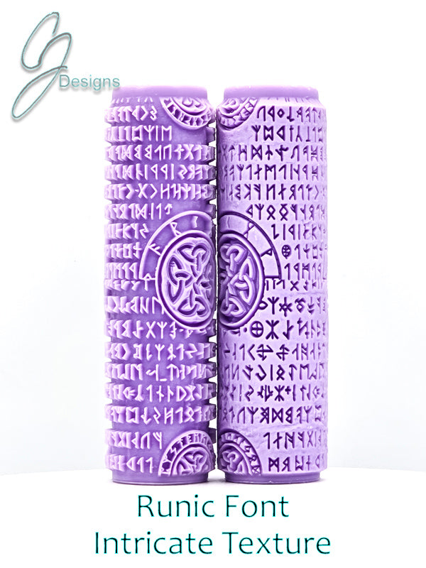 Runic Font Intricate Detail Texture Roller