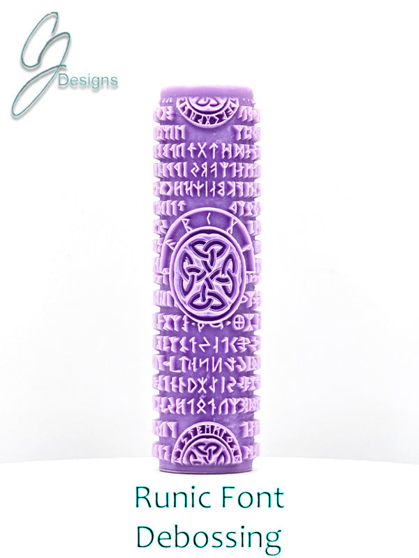 Runic Font Intricate Detail Texture Roller