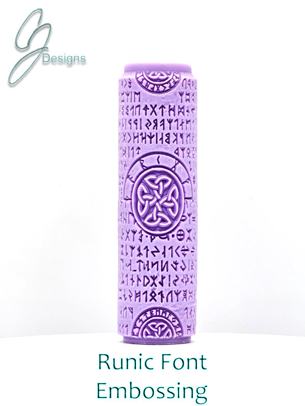 Runic Font Intricate Detail Texture Roller