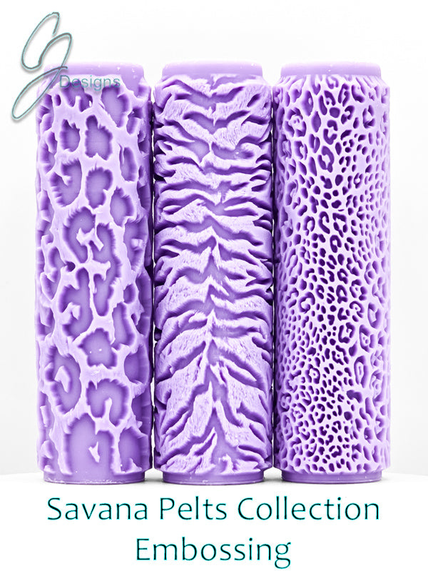 Savana Pelts Collection Intricate Detail Texture Rollers