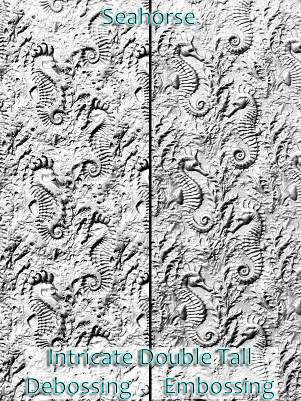 Seahorse Intricate Detail Texture Roller