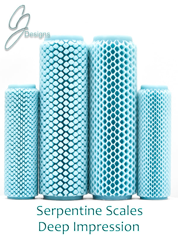 Serpentine Scales Deep Impression Texture Rollers
