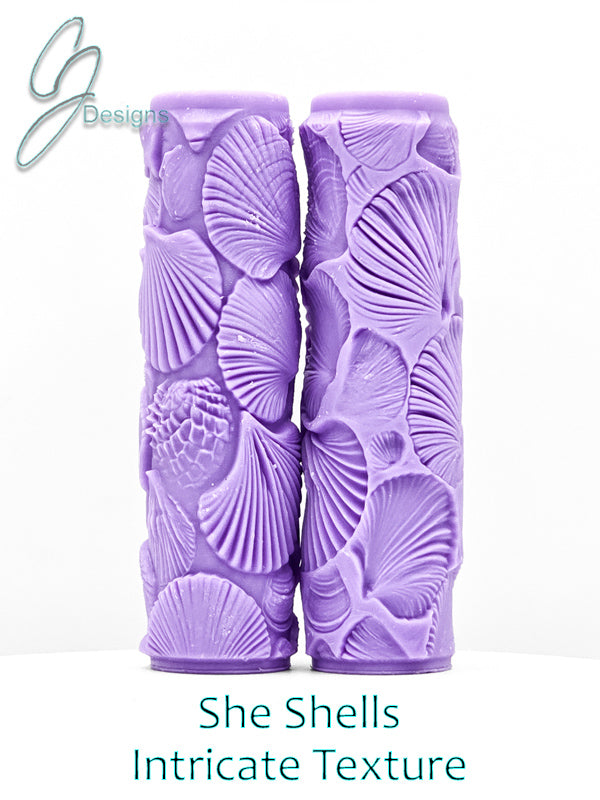 She Shells Intricate Detail Texture Roller