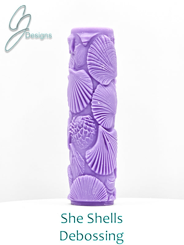 She Shells Intricate Detail Texture Roller
