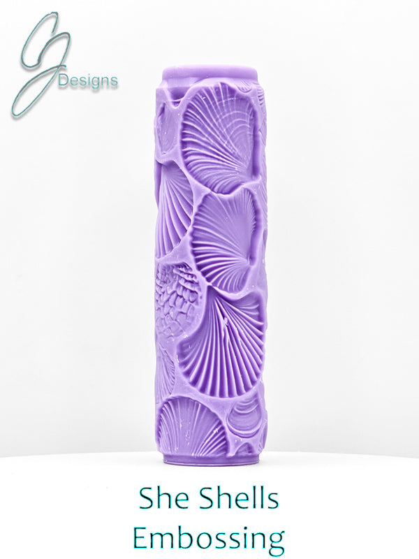 She Shells Intricate Detail Texture Roller