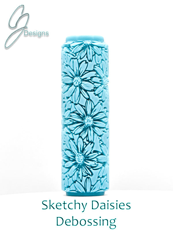Sketchy Daisies Deep Impression Texture Rollers