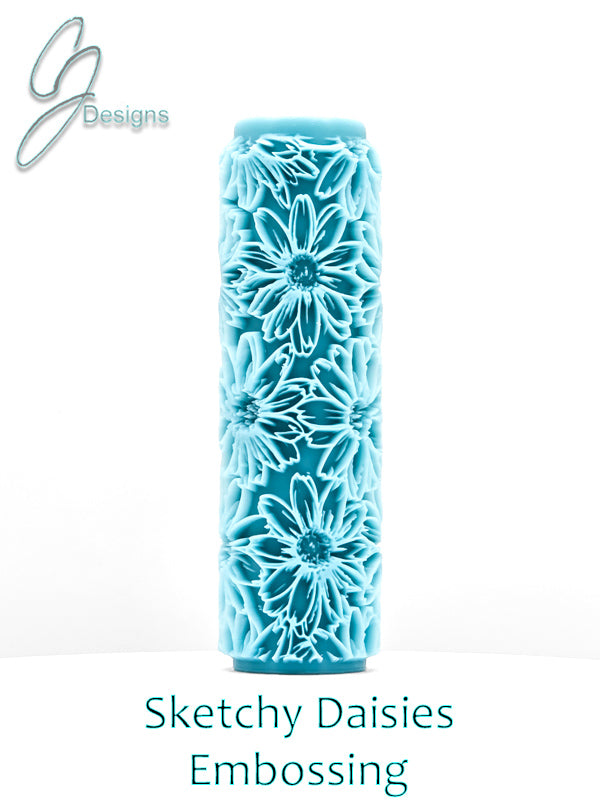 Sketchy Daisies Deep Impression Texture Rollers