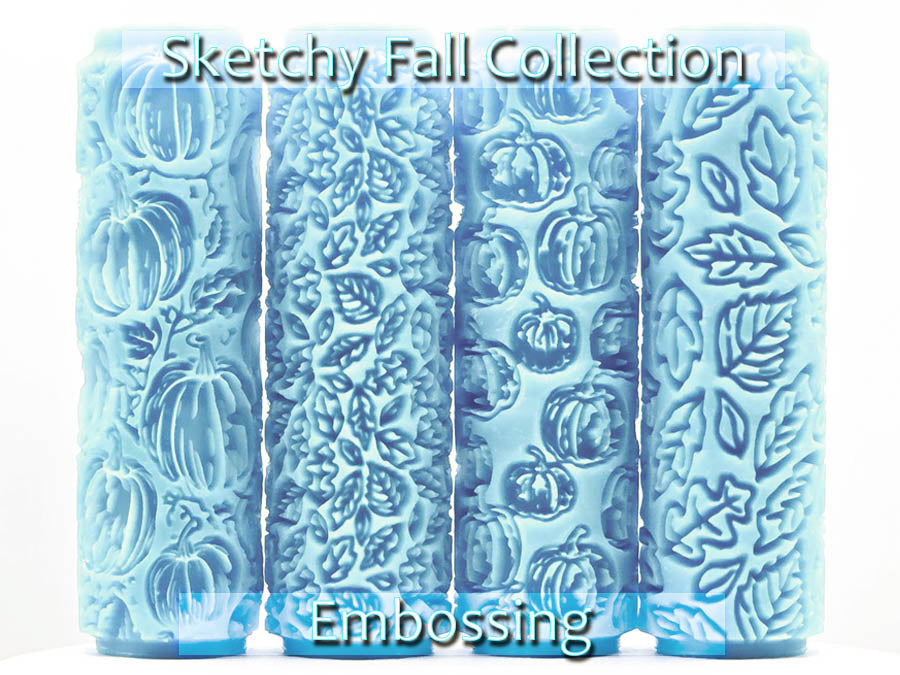 Sketchy Fall Collection Deep Impression Texture Rollers