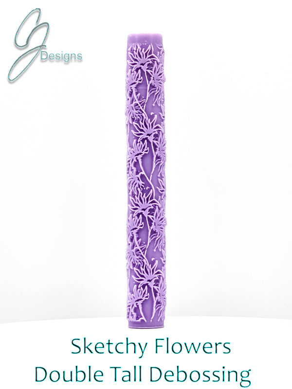 Sketchy Flowers Intricate Detail Texture Roller