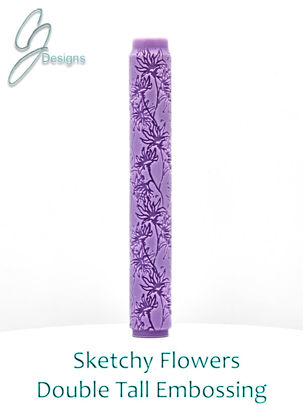 Sketchy Flowers Intricate Detail Texture Roller