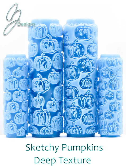 Sketchy Pumpkins Deep Impression Texture Roller