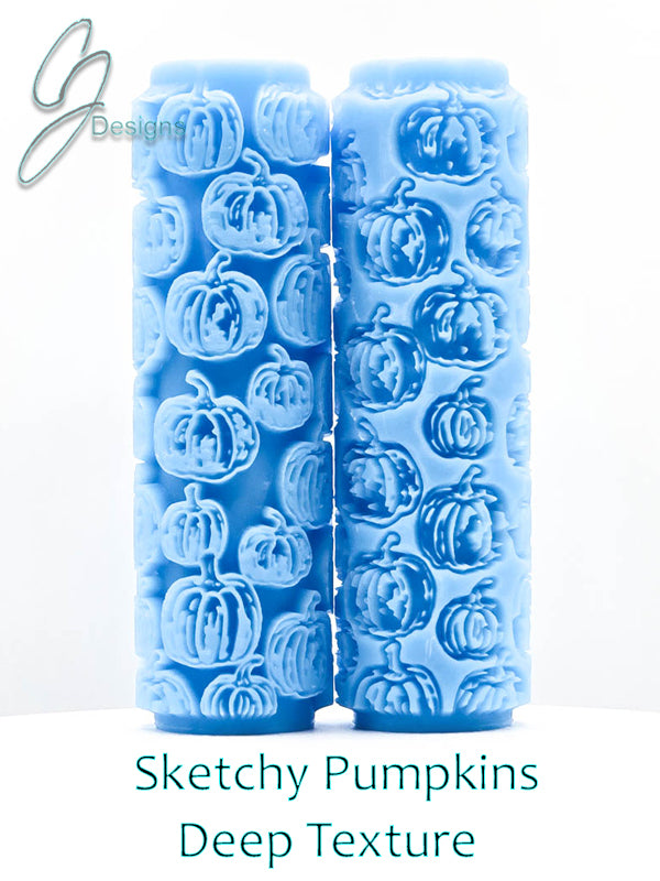 Sketchy Pumpkins Deep Impression Texture Roller
