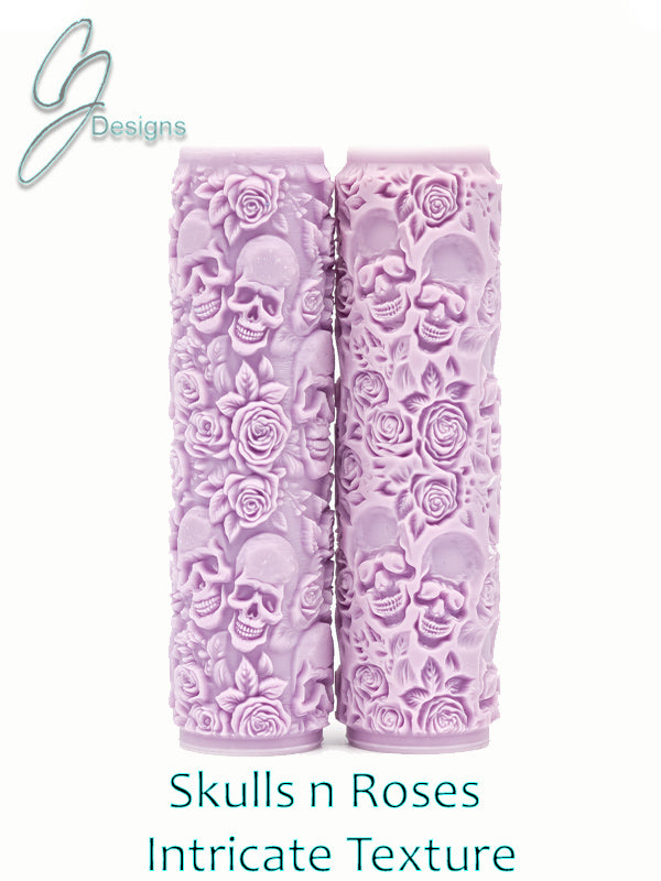 Skulls n Roses Intricate Detail Texture Roller