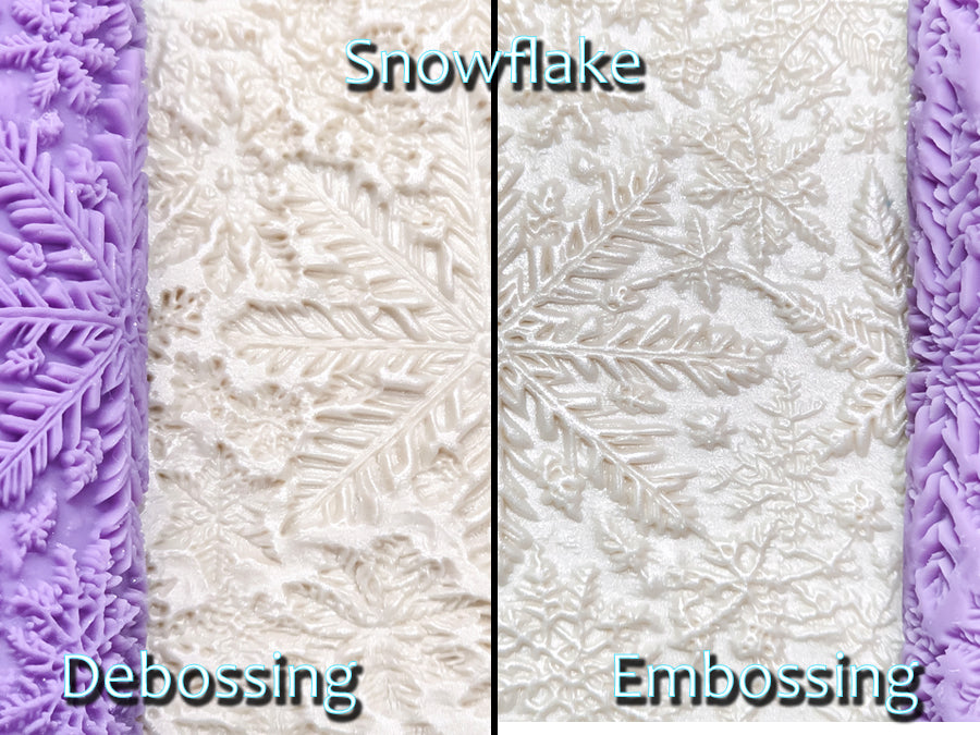 Snowflake Intricate Detail Texture Roller