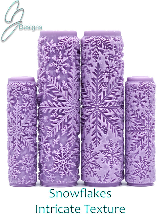 Snowflake Intricate Detail Texture Roller
