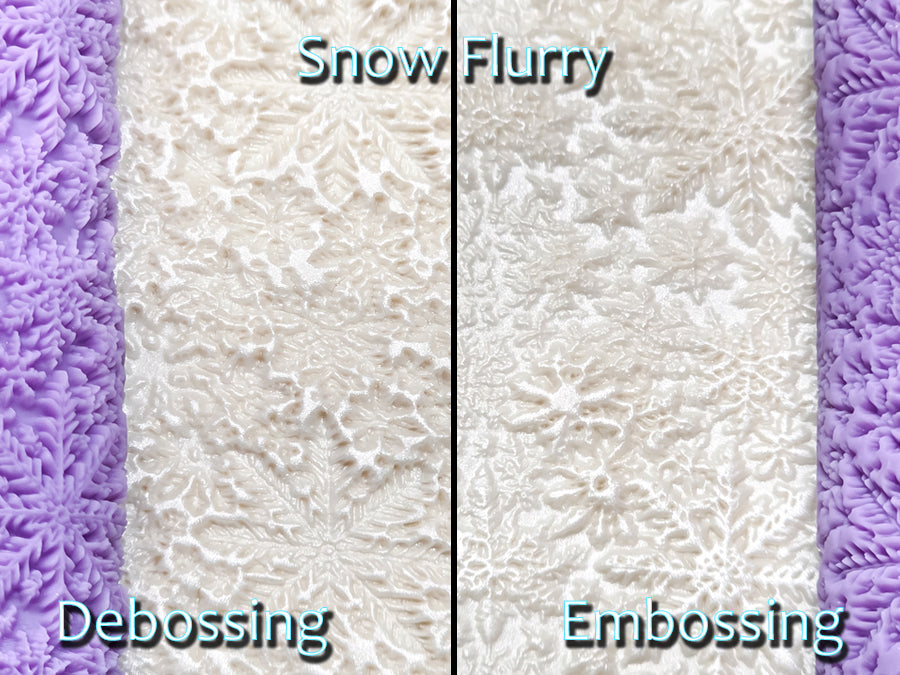 Snow Flurry Intricate Detail Texture Roller