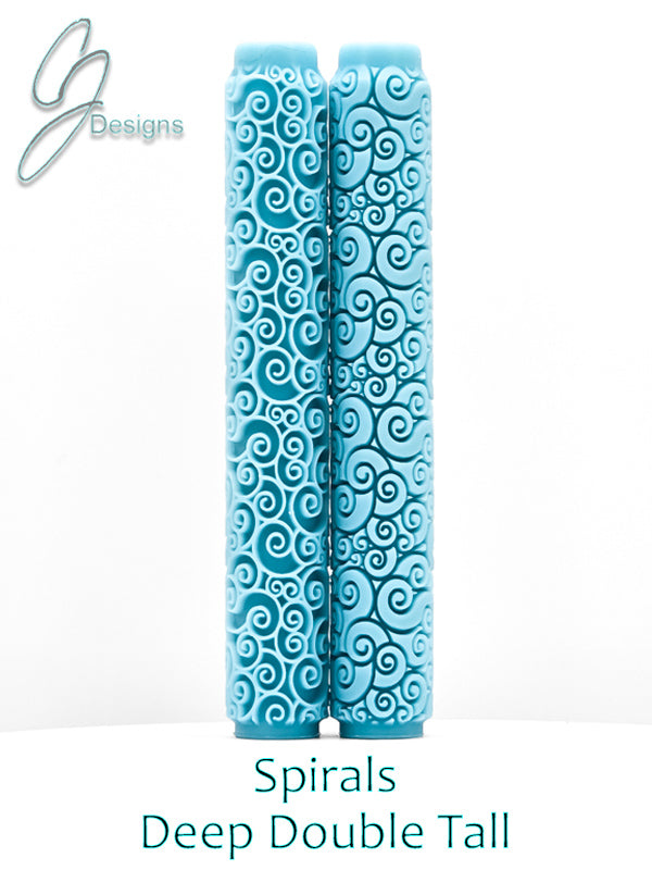Spirals Deep Impression Texture Rollers