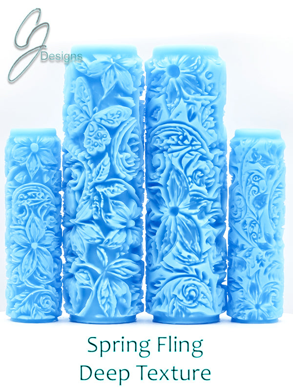 Spring Fling Deep Impression Texture Rollers
