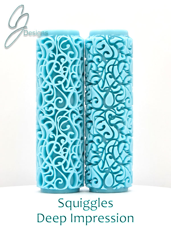 Squiggles Deep Impression Texture Rollers