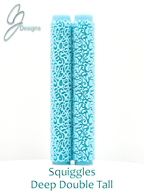Squiggles Deep Impression Texture Rollers