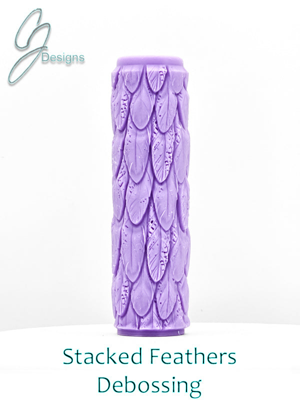 Stacked Feathers Intricate Detail Texture Roller