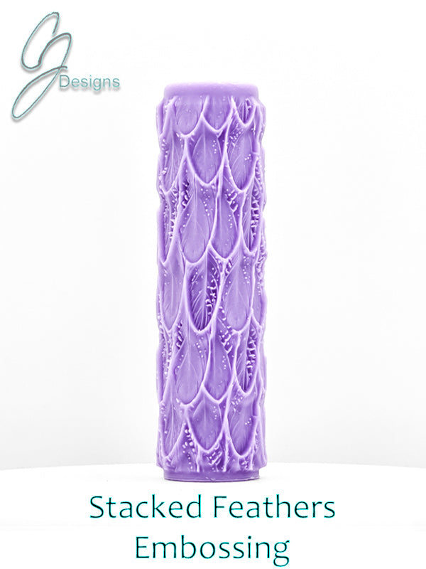 Stacked Feathers Intricate Detail Texture Roller