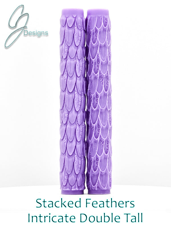 Stacked Feathers Intricate Detail Texture Roller