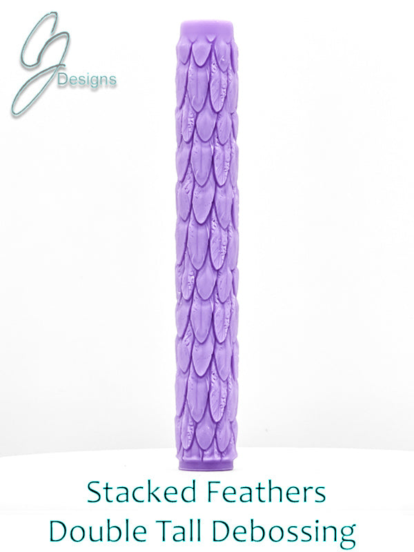 Stacked Feathers Intricate Detail Texture Roller