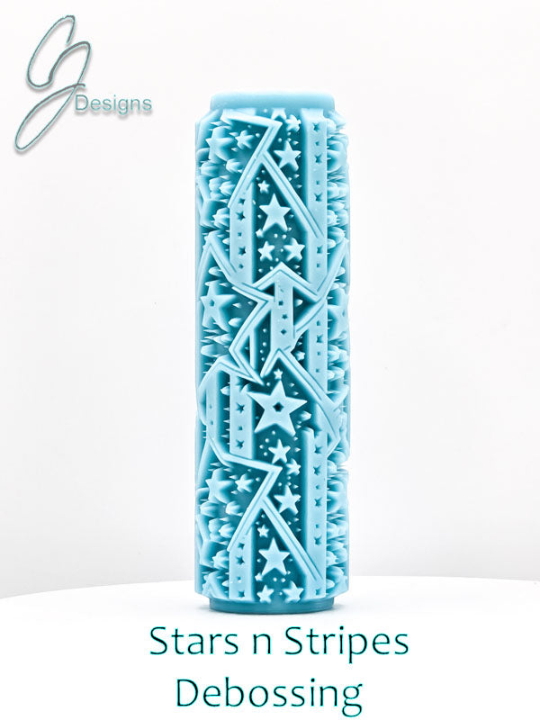 Stars and Stripes Deep Impression Texture Roller