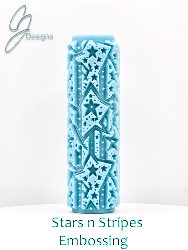 Stars and Stripes Deep Impression Texture Roller