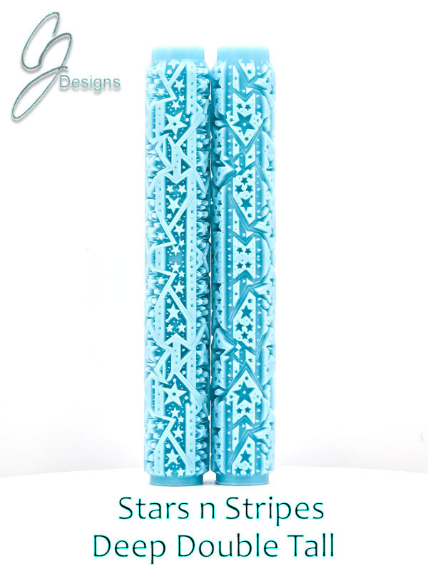 Stars and Stripes Deep Impression Texture Roller