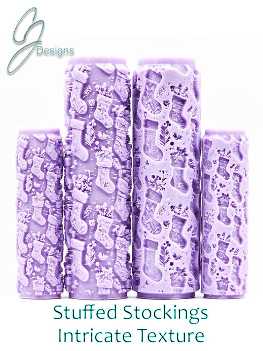 Stuffed Stockings Intricate Detail Texture Roller